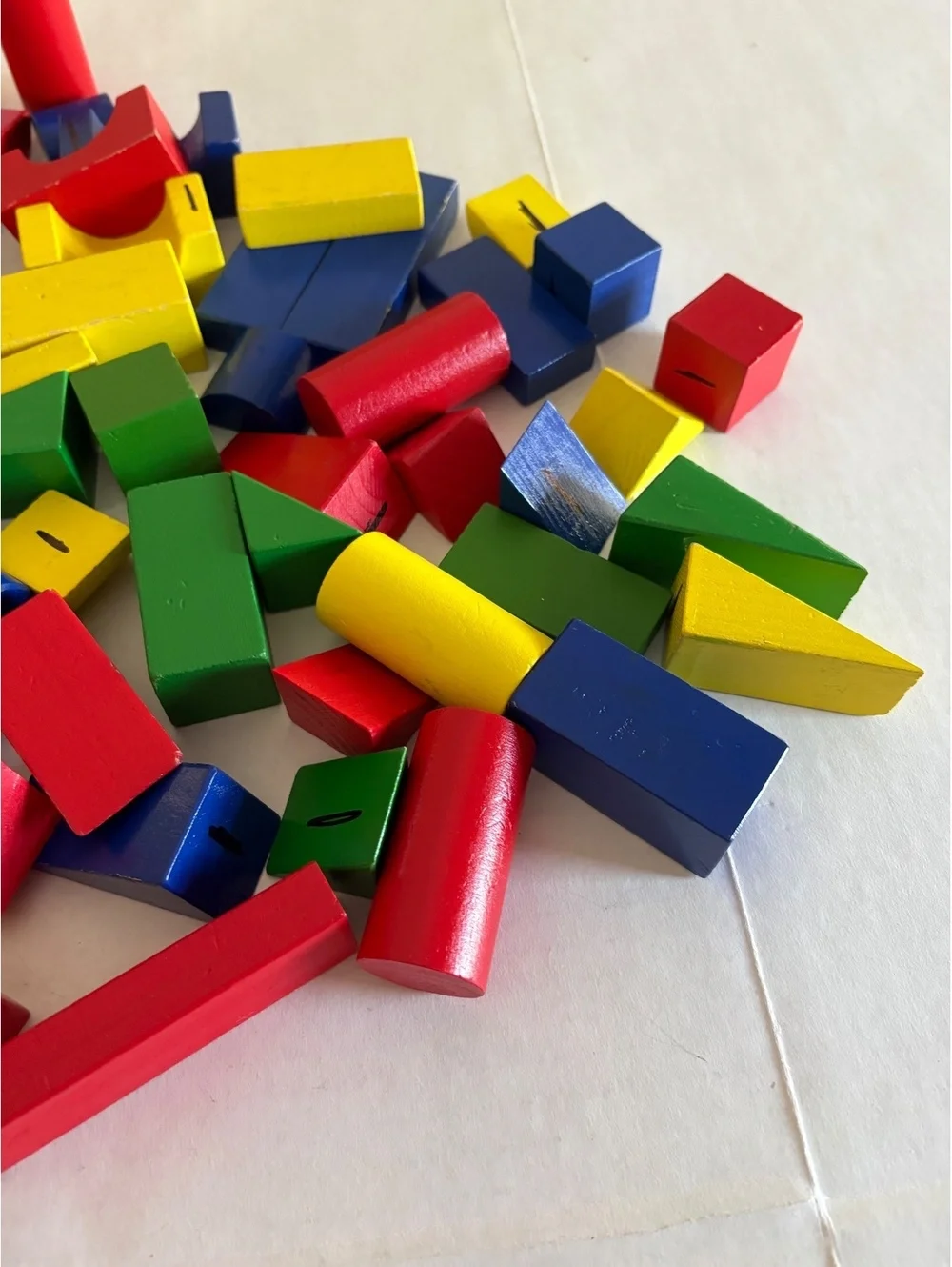 80 piece wooden block set